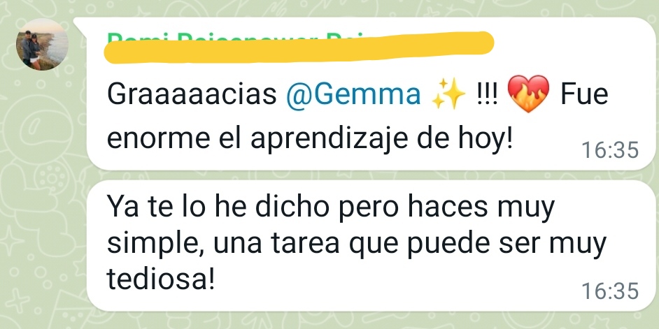 Testimonios Mail Land Gemma