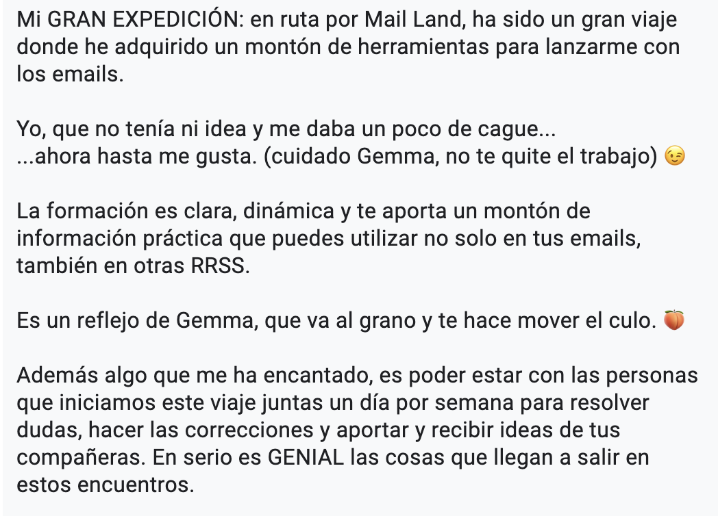 testimonio mail land gran expedicion